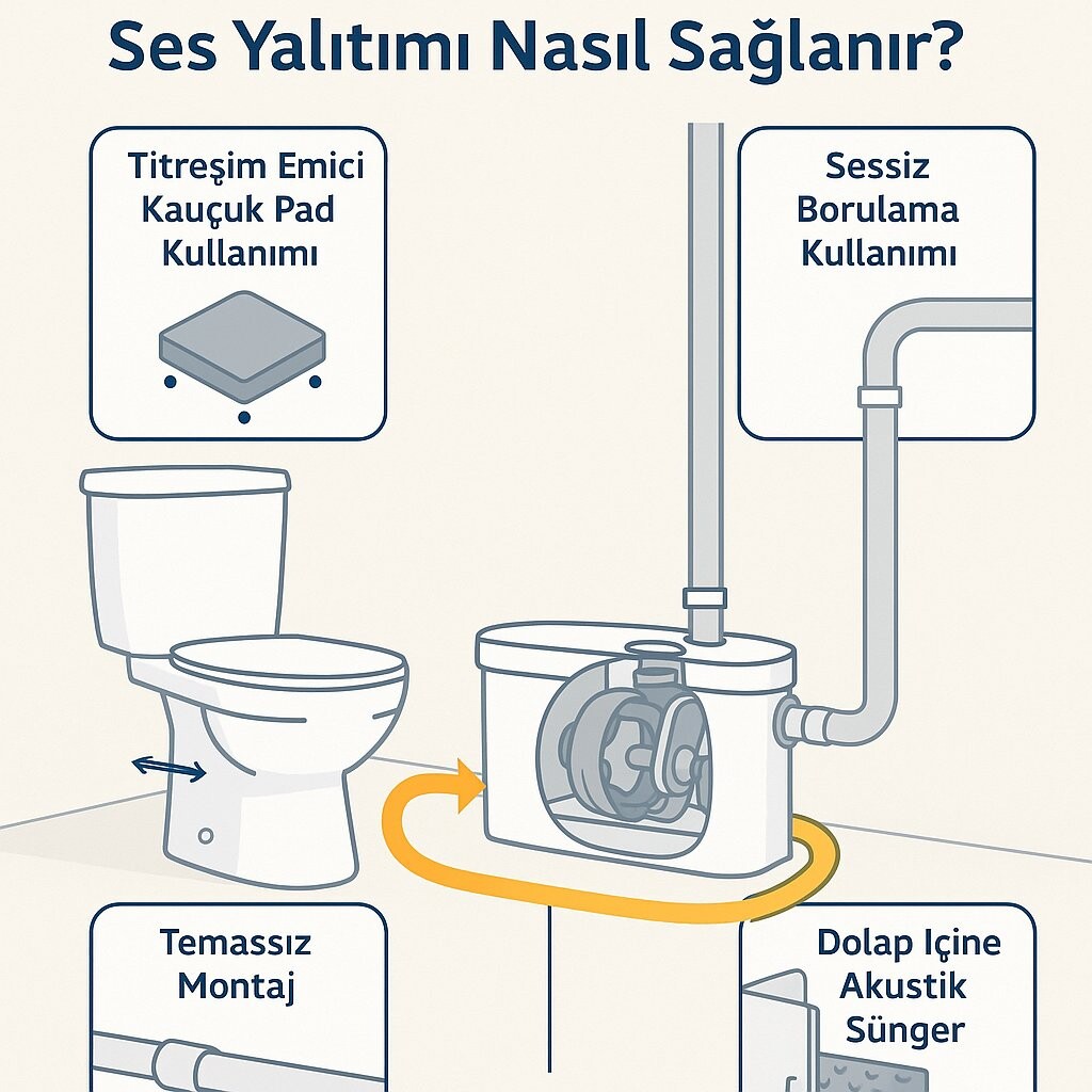 Öğütücülü WC Pompası Ses Yalıtımı Nasıl Yapılır?
