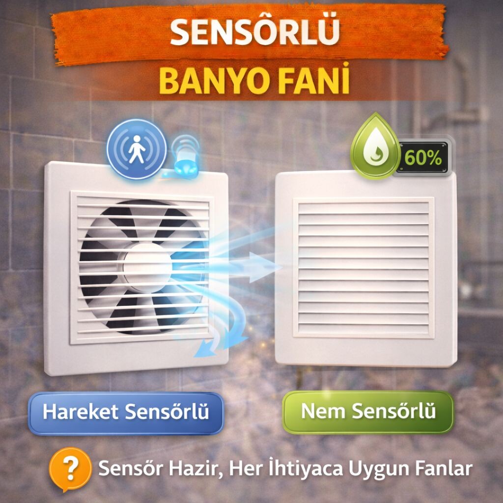 Sensörlü Banyo Fanı Nedir?