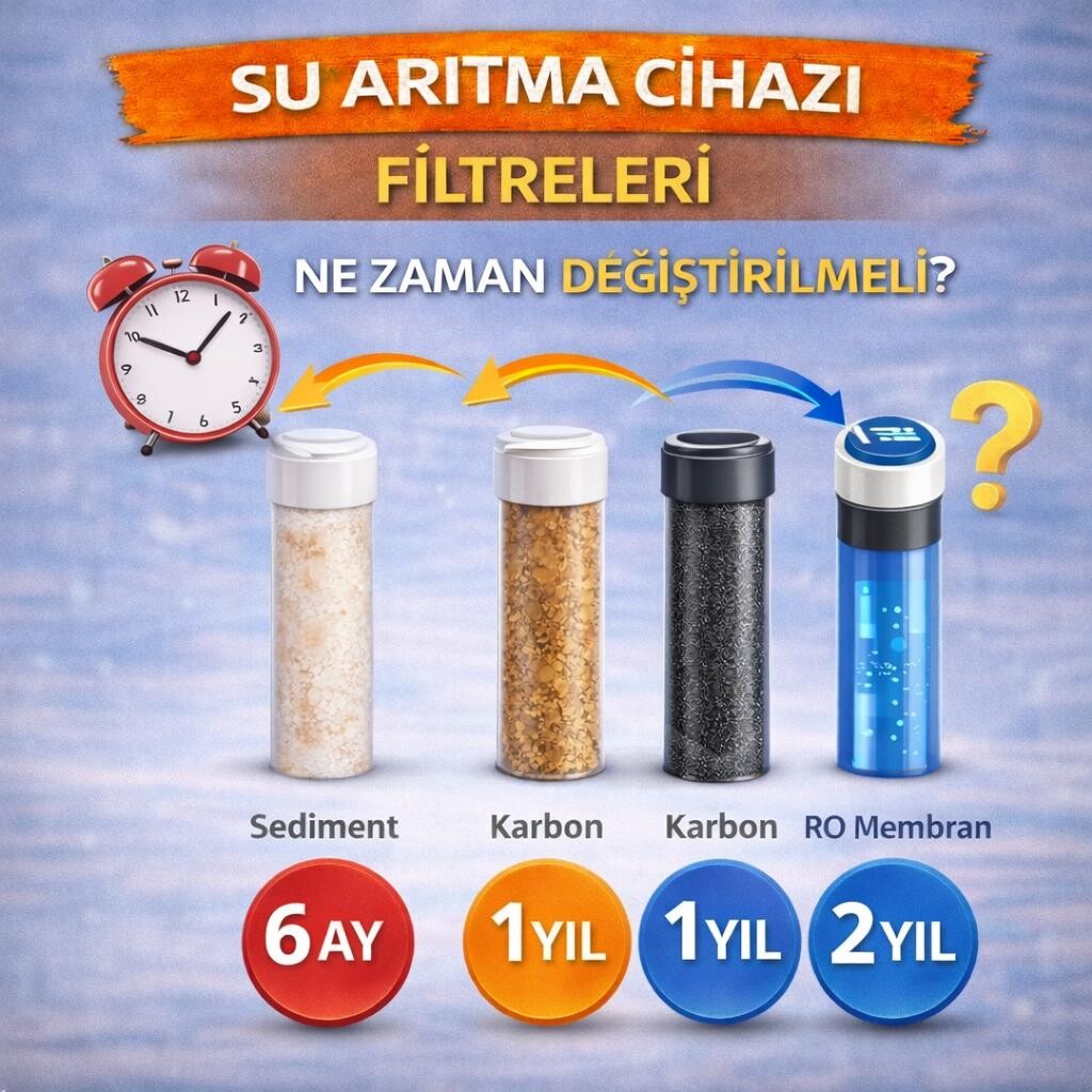 Su Arıtma Cihazı Filtreleri Ne Zaman Değiştirilmeli? 