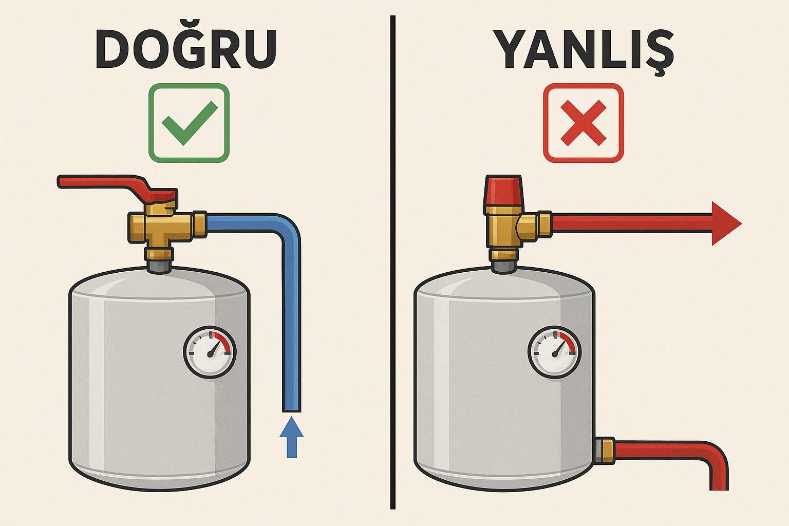 Boyler Emniyet Ventili Ne İşe Yarar?