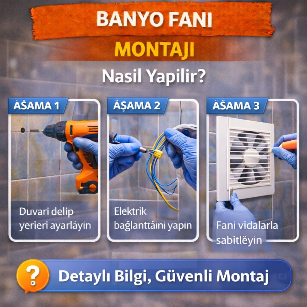 Banyo Fanı Montajı Nasıl Yapılır?