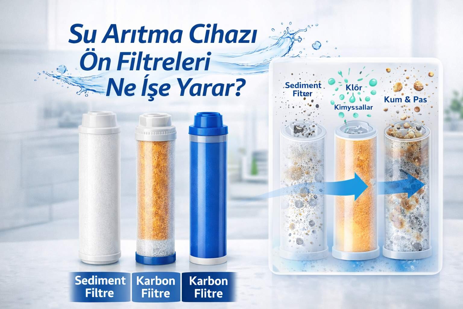 Su Arıtma Cihazı Ön Filtreleri Ne İşe Yarar?