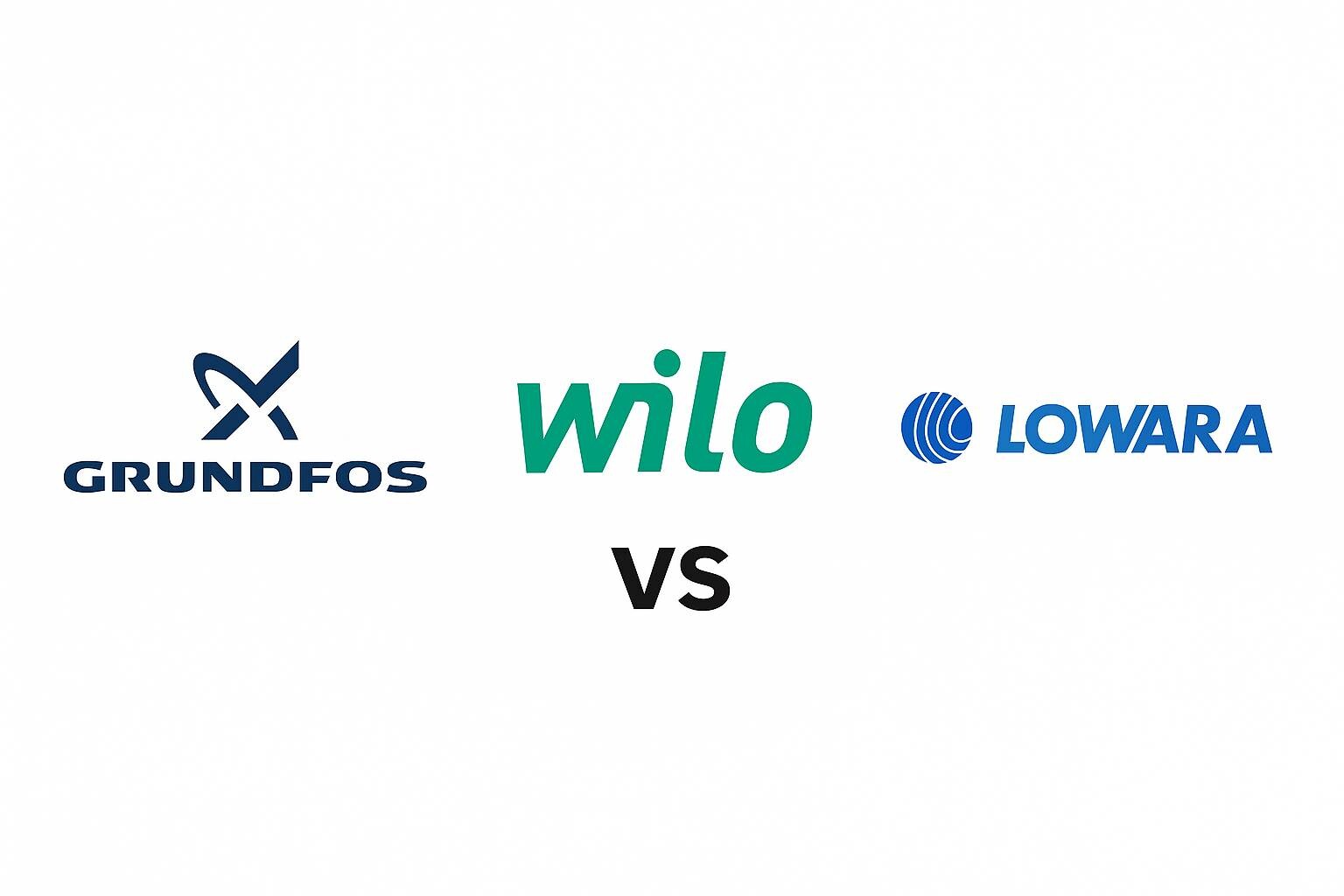 Grundfos, Wilo, Lowara Karşılaştırmaları