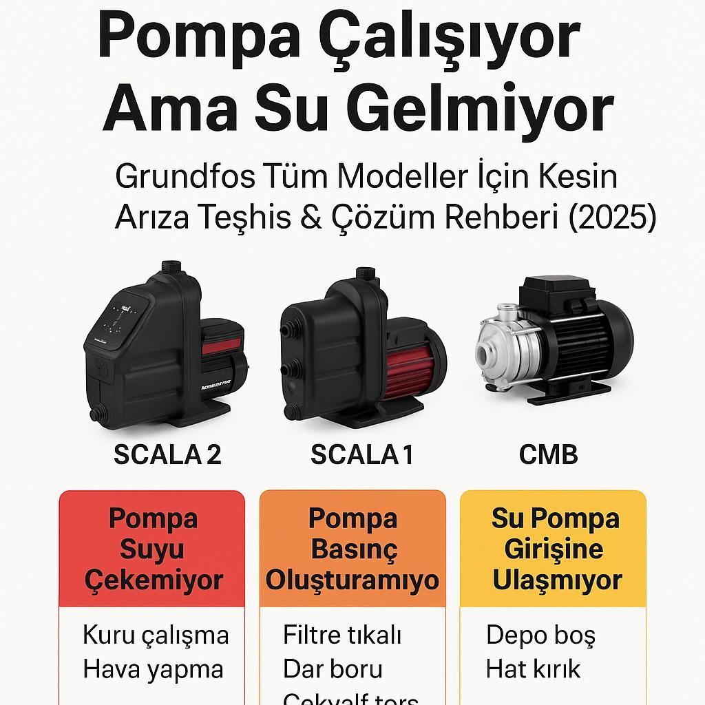 Pompa Çalışıyor Ama Su Gelmiyor