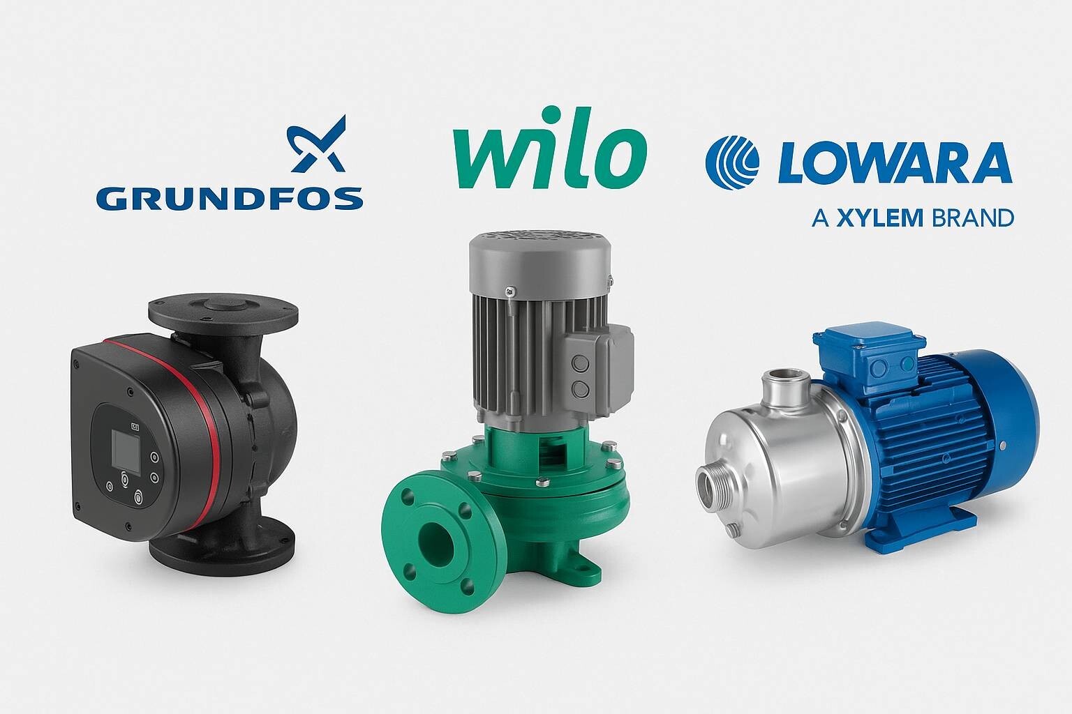 Grundfos, Wilo, Lowara Karşılaştırmaları