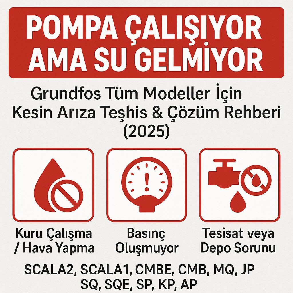 Pompa Çalışıyor Ama Su Gelmiyor