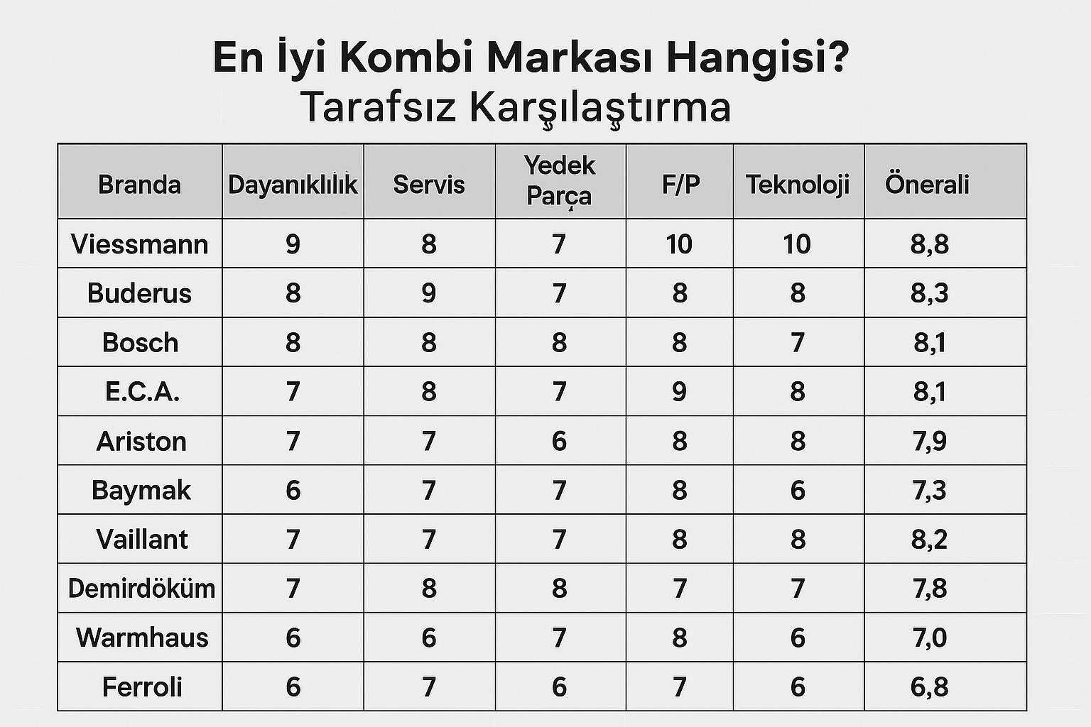 Hangi Kombi Markası Daha İyi? 