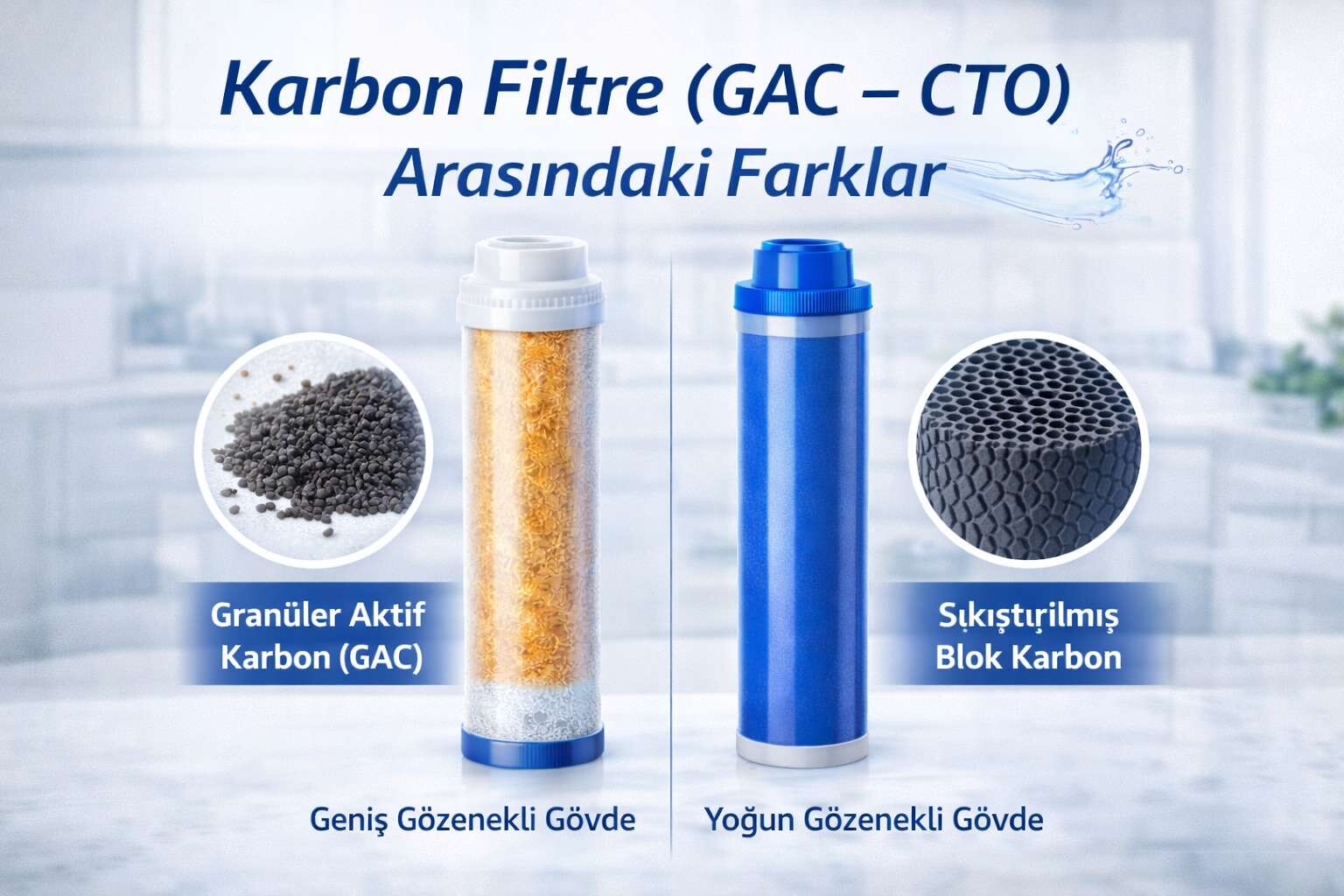 Karbon Filtre (GAC – CTO) Arasındaki Farklar