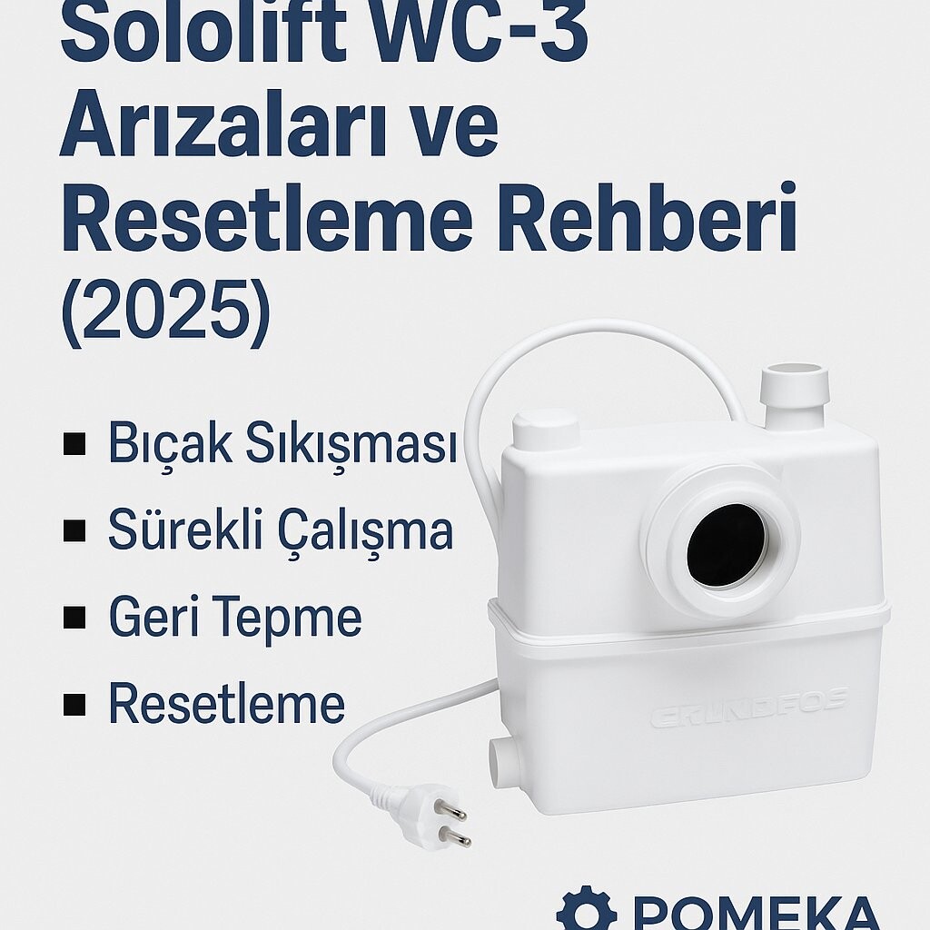 Grundfos Sololift WC-3 Arızaları ve Resetleme