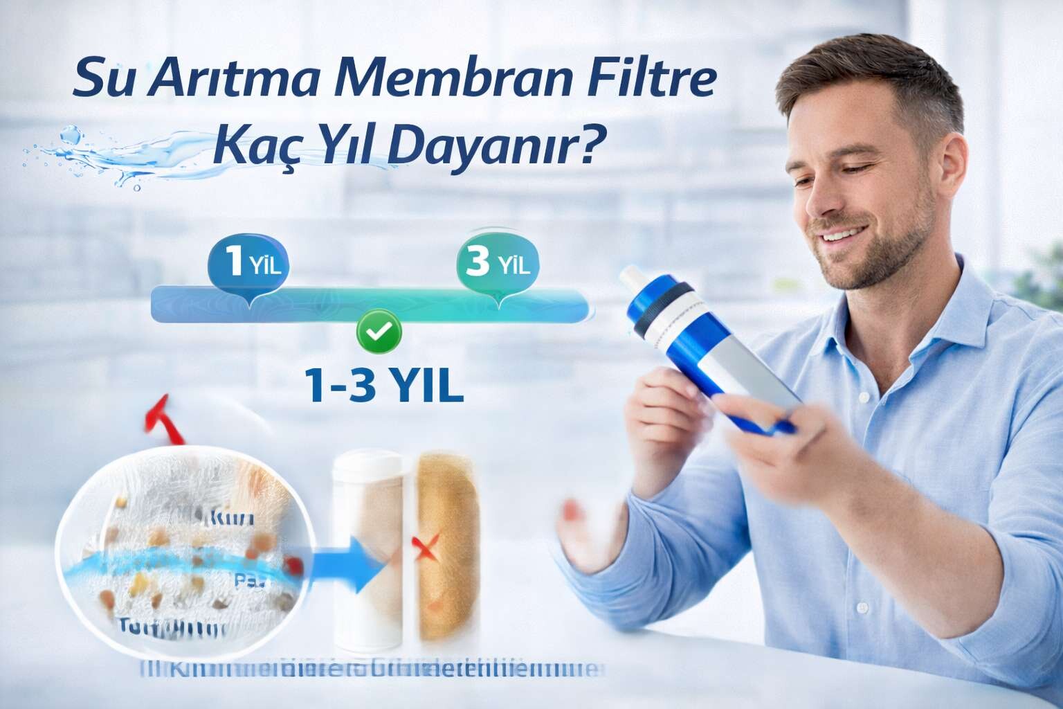 Su Arıtma Membran Filtre Kaç Yıl Dayanır?