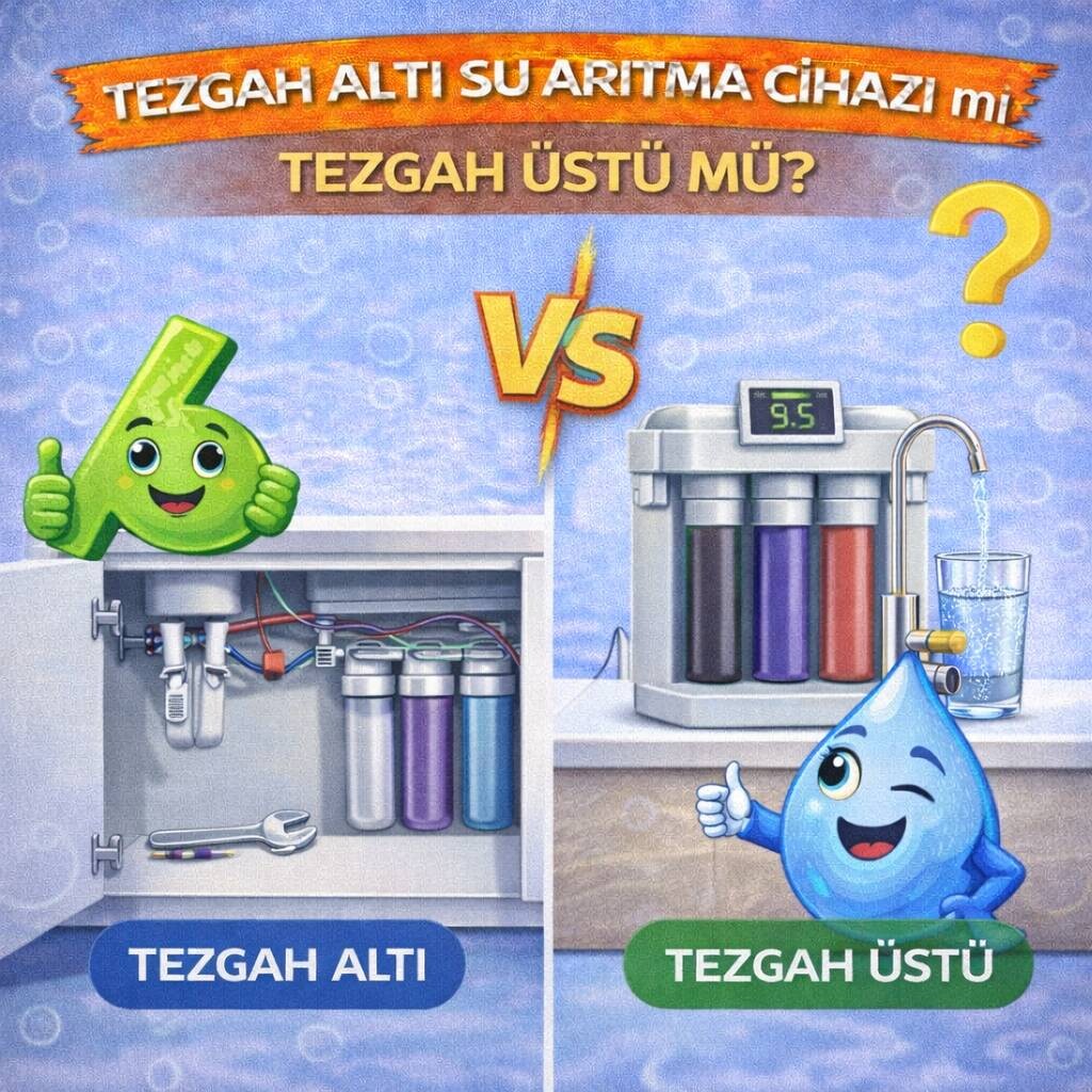 Tezgâh Altı Su Arıtma Cihazı mı, Tezgâh Üstü mü?