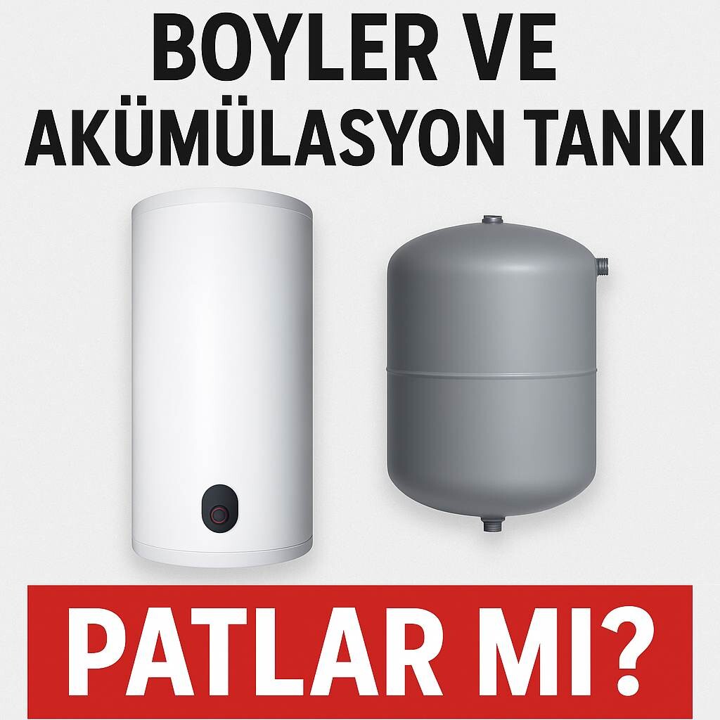Boyler ve Akümülasyon Tankı Patlar mı?