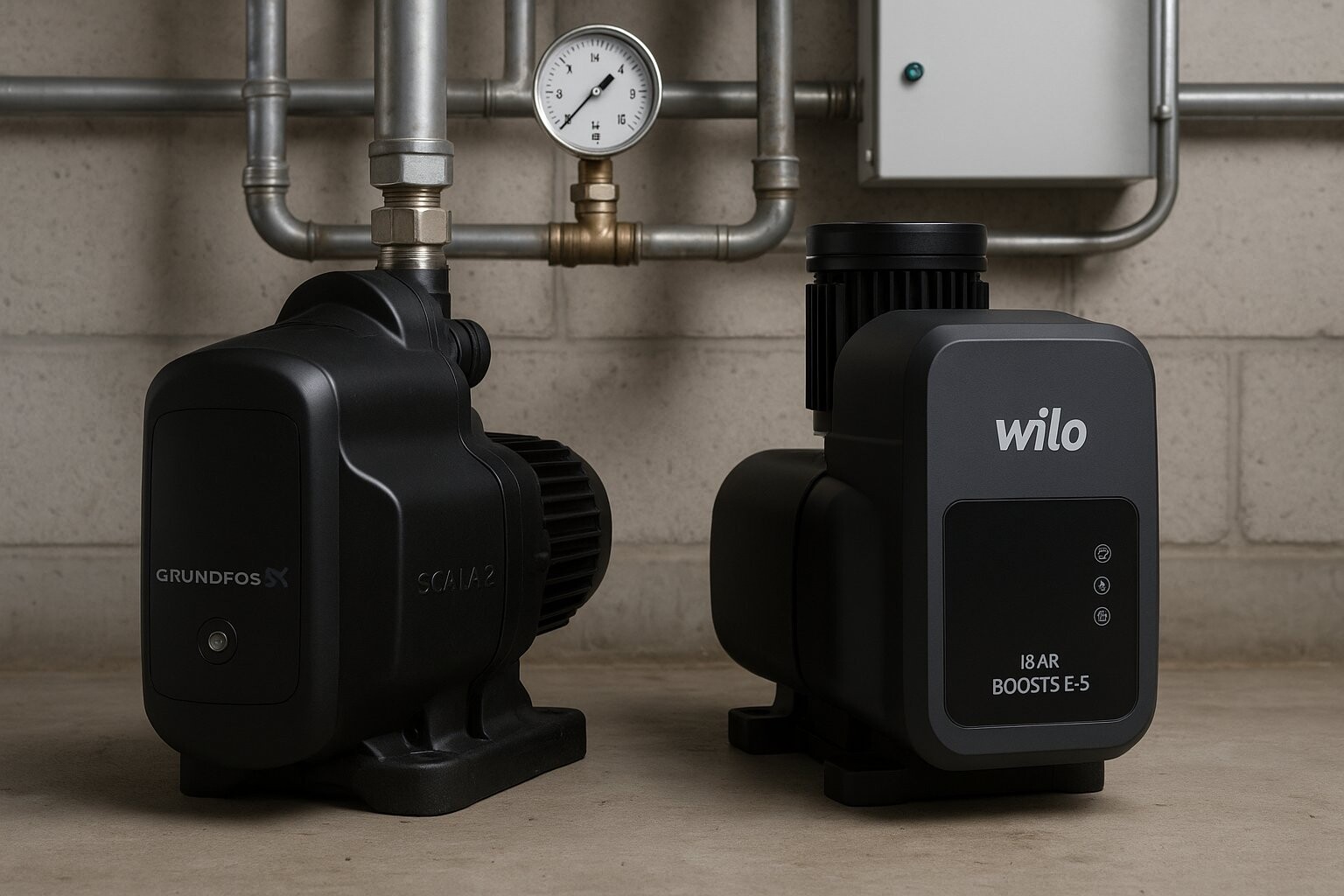 Grundfos Scala 2 ve Wilo Isar BOOST5 E-5 Karşılaştırması