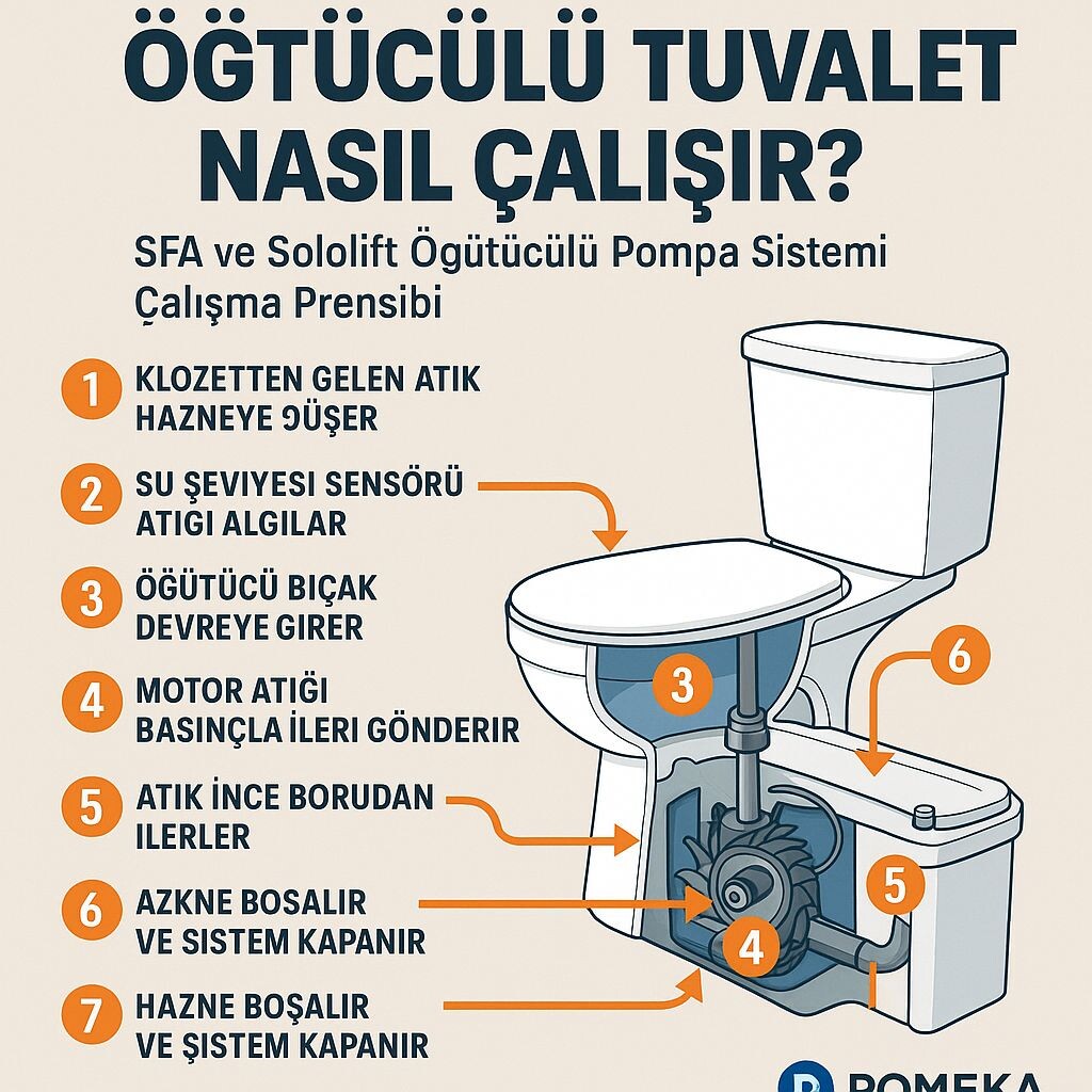 Öğütücülü Tuvalet Nasıl Çalışır?