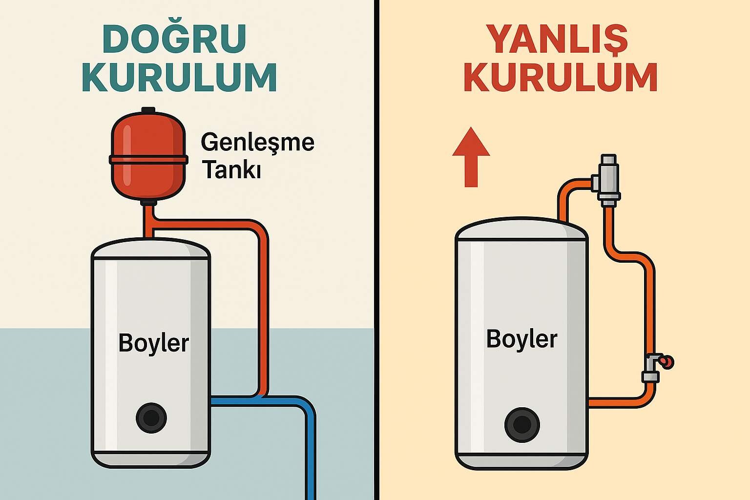 Boyler ve Akümülasyon Tankı Patlar mı?